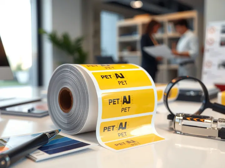 防水PET材质标签样品展示